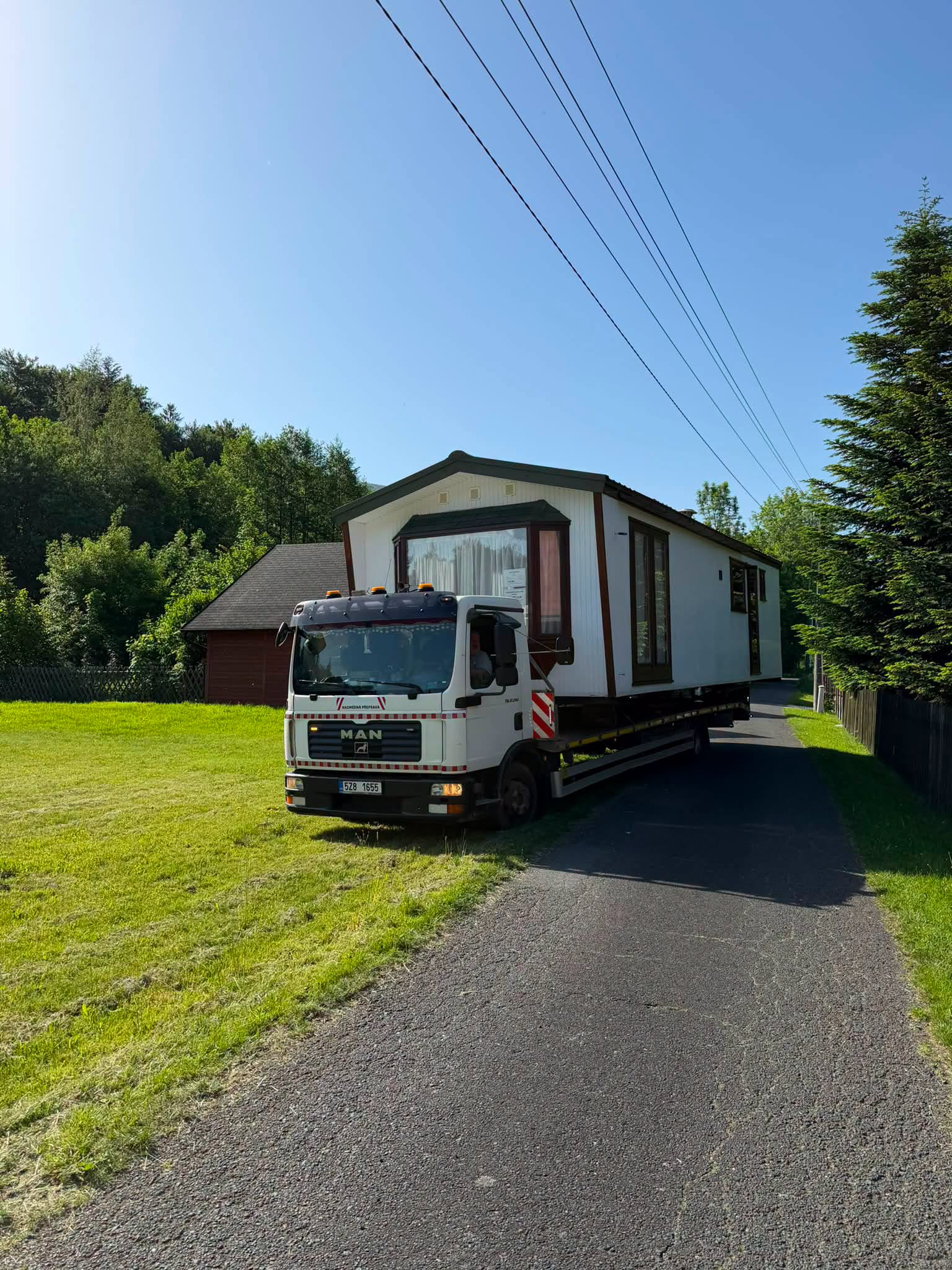 Odvoz mobilního domu Chalet 